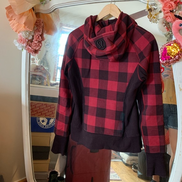 RARE Plaid Lululemon Scuba Hoodie - Picture 4 of 11